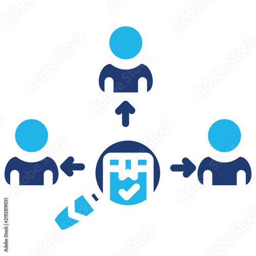 Naklejka Quality Control Team Icon