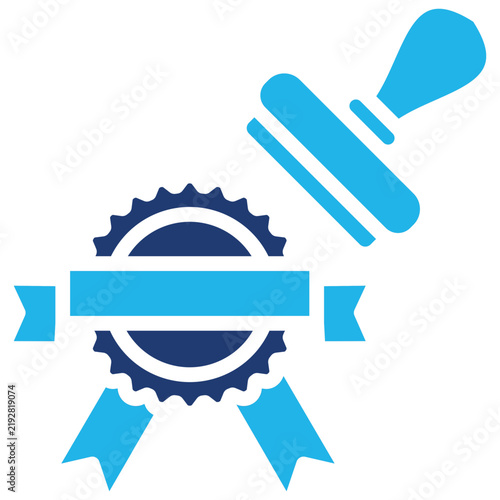 Plakat Certified Stamp Icon