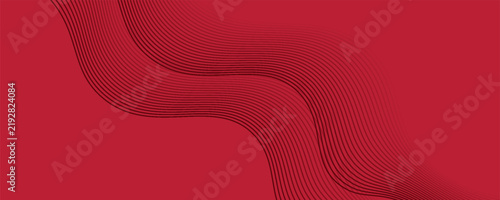 Contemporary technology cover design set. Luxury background with red line pattern (guilloche curves). Premium vector tech backdrop for business layout, digital certificate, formal brochure template