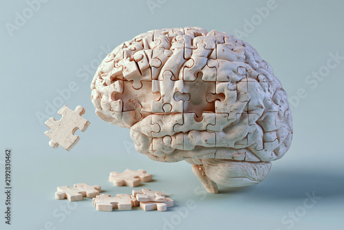 Brain Puzzle Concept for Memory and Cognitive Health