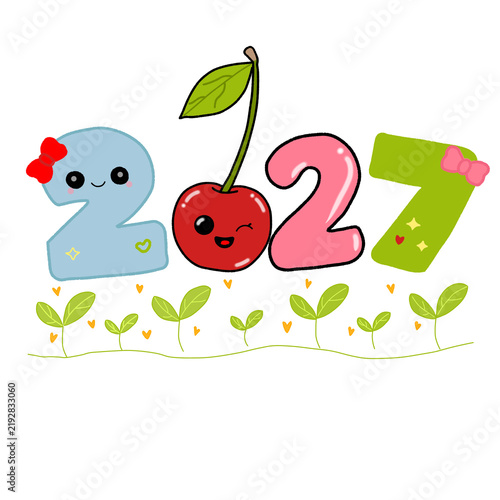 Cute cartoons with a playfull theme for the start of 2027