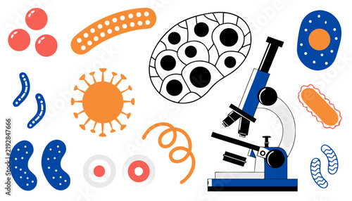 Microscope and Microbiology Research – Scientific Vector Collection