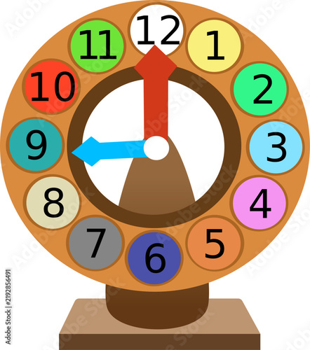 vector illustration of a clock