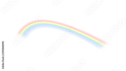 Rainbow Arc Overlay PNG Soft Spectrum Curve Light Effect for Banner Graphic Design