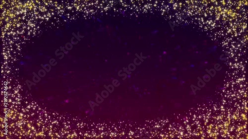 Dark Burgundy Glitter Frame Background with Mysterious Title Space