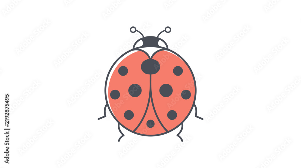 Fototapeta premium Ladybug Insect Red Spots.