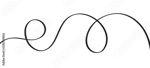 Minimalist thin line abstract wavy vector background with fluid curved shapes for modern graphic design projects on a clean and simple isolated white backdrop