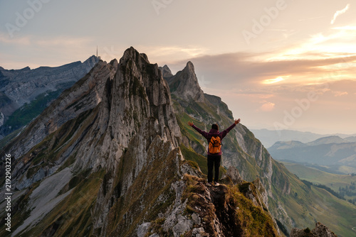 Принти на полотні Breathtaking views from Schafler ridge in Appenzell Switzerland