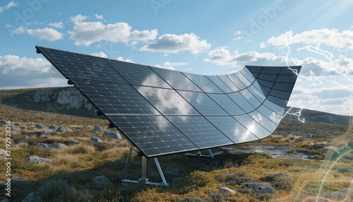 Plakat solar panel array