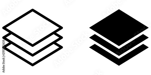 Isometric database layer platforms design vector on transparent backgr.