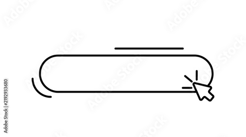 button bar click signs web design line vector