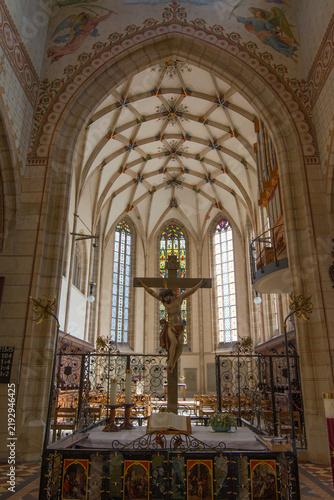 Church of Saint Amandus. Interior of the historic Amanduskirche
