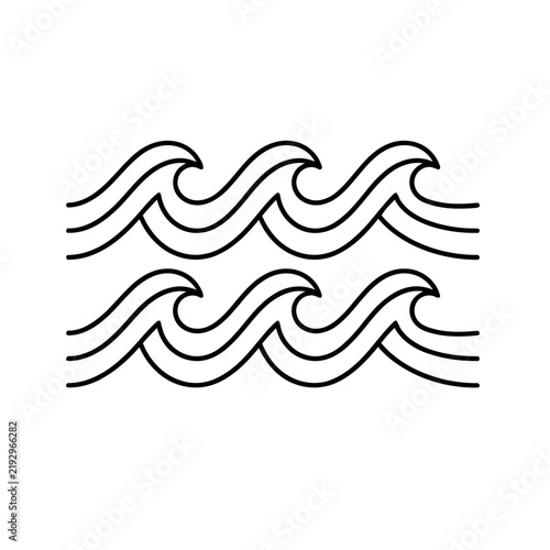 Stylized Waves Icon