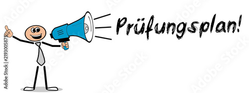 Obraz na płótnie Prüfungsplan 