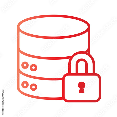 database security gradient icon