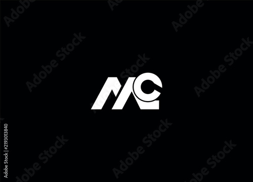MC initial creative logo design and letter logo 