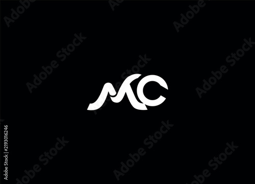 MC initial creative logo design and letter logo 