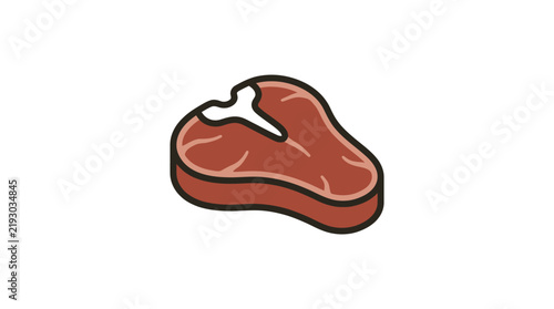 Raw Steak Meat Cut.