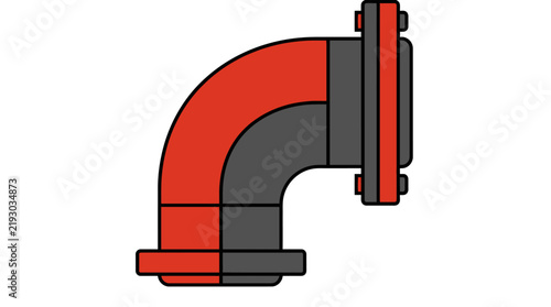 Red and black pipe.