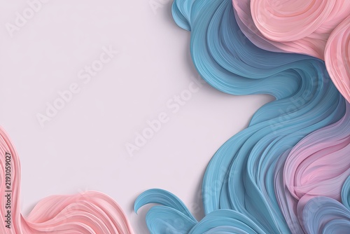 Abstract swirls of pastel colors
