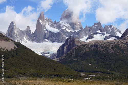 Canvastavla Massif du Célèbre Fitz Roy ou Montagne qui fume dans le dialecte indigène