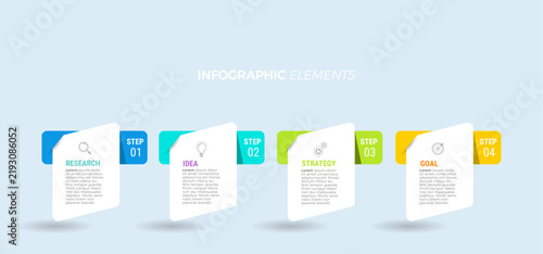 Steps infographic design