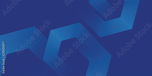 Abstract Hexagon Blue Tech Finance Fintech Pixel Pattern Background. Abstract Business Tech Simple Art Modern eps10