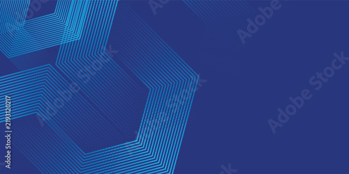 Abstract Hexagon Blue Tech Finance Fintech Pixel Pattern Background. Abstract Business Tech Simple Art Modern eps10