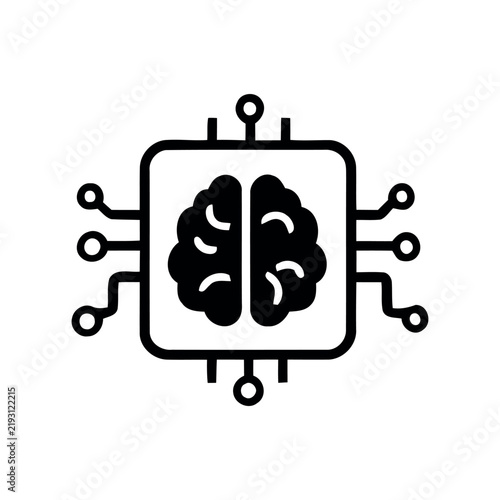 Artificial Intelligence Brain Technology Icon