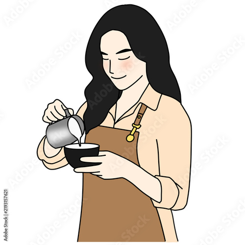 woman drinking coffee