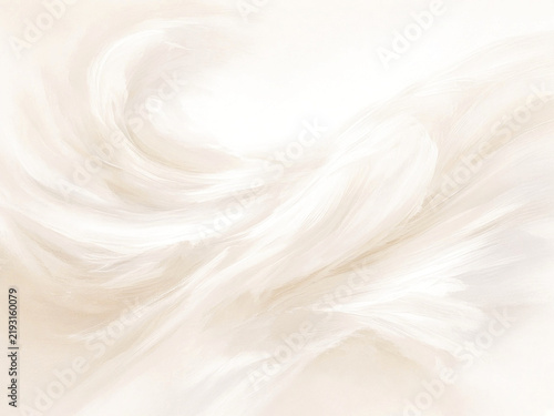 Fresh White Abstract Mist Brush Study