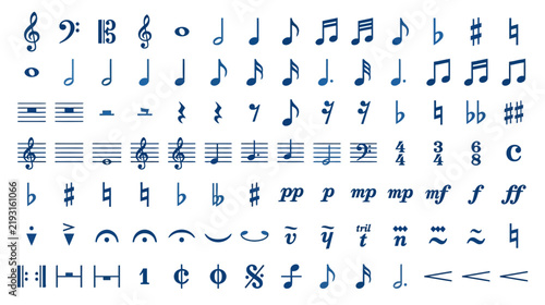 Musical Notations and Symbols: A Comprehensive Collection of Music Elements