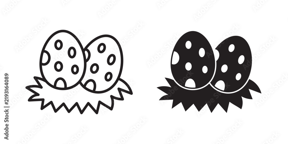 Fototapeta premium Dinosaur egg icon