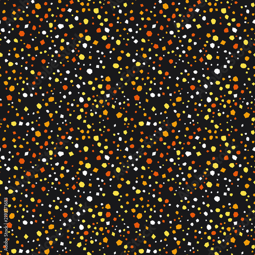 Seamless Pattern of Colorful Confetti Dots