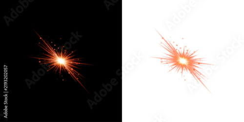Foto Illustrating the dynamic contrast of light effects a comparative study of starbu