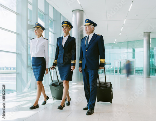 pilot and flight attendant