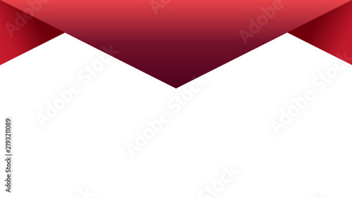 Gradient Chevron Background. Business Template Background. Bold Red Gradient Chevron Background with White Copy Space.