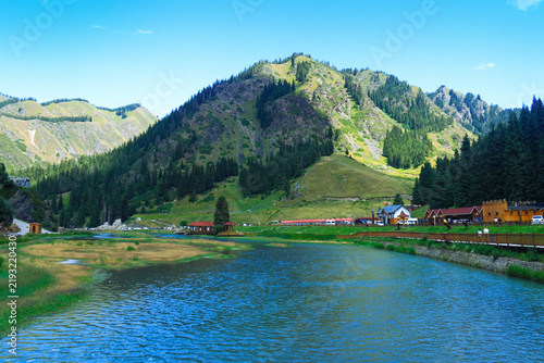 Quadro su tela China, Xinjiang, Urumqi, Tianshan Grand Canyon, Zhaobi Mountain Scenic Area