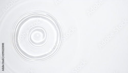 Clear Water Puddle Gentle Ripple White Background Isolated Minimal Liquid
