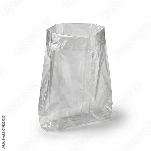 Transparent Clear Plastic Zipper Bag Standing Upright
