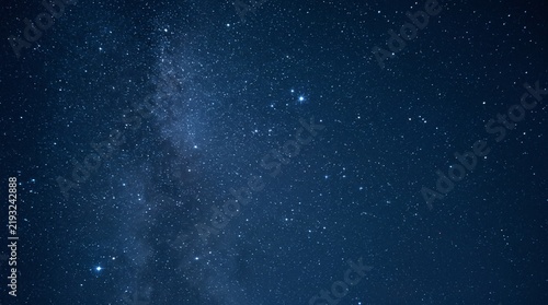 Milky Way galaxy with star trails captured during nighttime astrophotography session