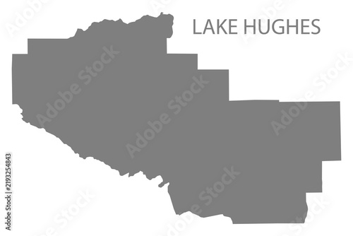 Canvastavla Lake Hughes City Map, California, USA