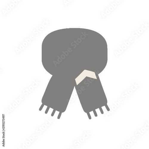 Obraz na płótnie Gray scarf icon