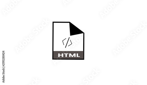 Plakat HTML File Format Line Icon, Hypertext Markup Language Web Document Symbol Transparent Background