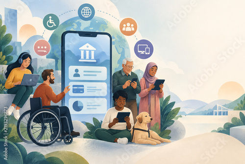 Accessible digital banking supporting different abilities