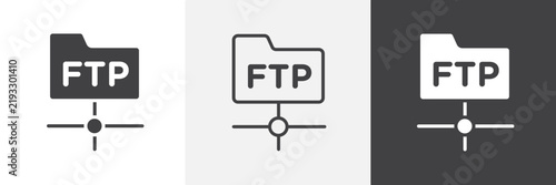Cuadro en lienzo FTP icon