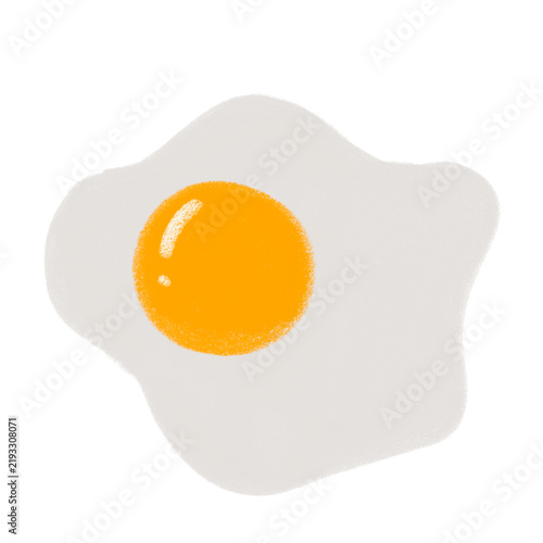 fried egg cartoon