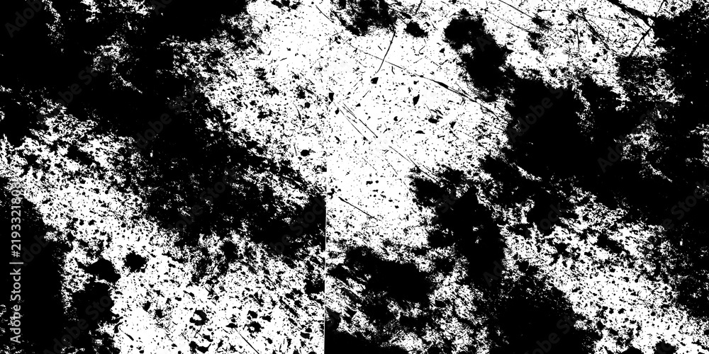 Fototapeta premium Black and white grunge texture with high contrast distressed surface pattern