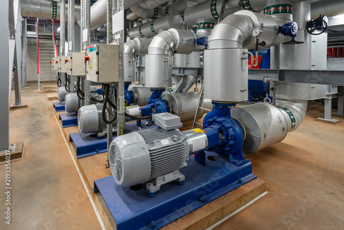 Obraz na płótnie Pump in a cogeneration station