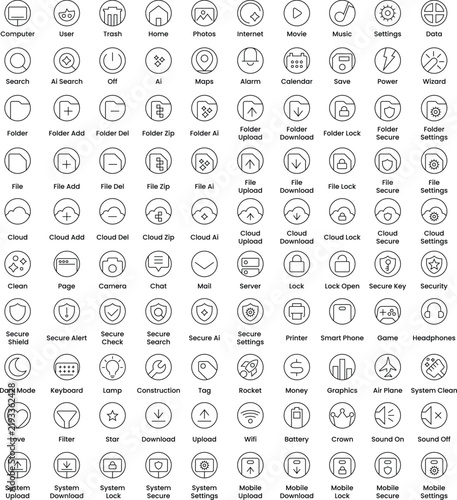 Web User Interface Icons